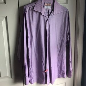 Thomas pink- 17.5 blue/pink striped